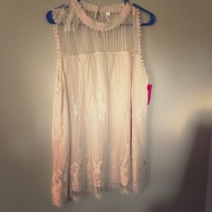Target lace long tank